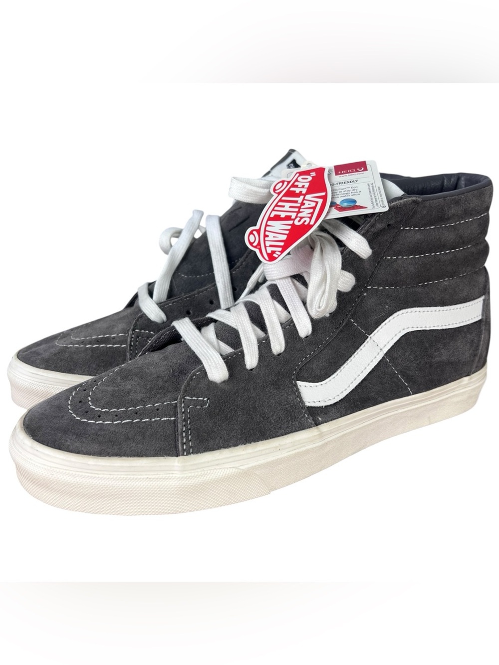 Vans Off the Wall Sk8-Hi Frost Gray Mens Sz 10.5 Women’s Sz 12 Skateboard Shoes